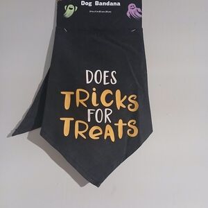 Halloween Dog Bandana 'Does Tricks For Treats'
